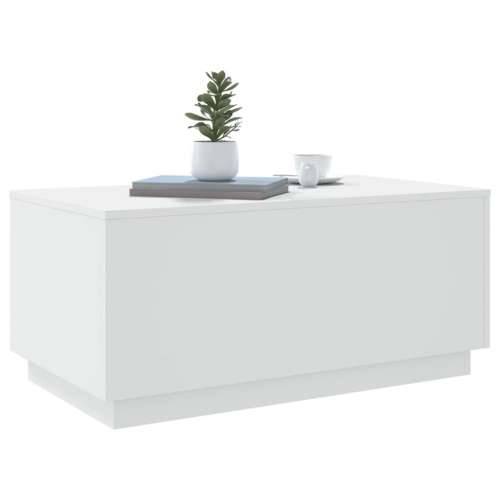 Stolić za kavu s LED svjetlima bijeli 90 x 50 x 40 cm - Bijela 1 90 cm Cijena