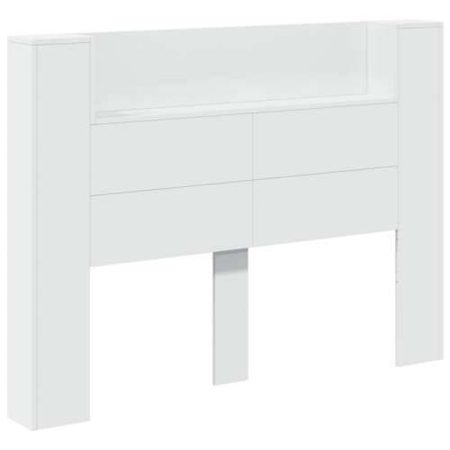 Ormarić za uzglavlje s LED svjetlima bijeli 140x16,5x103,5 cm - Bijela 140 x 16.5 x 103.5 cm 1 Cijena