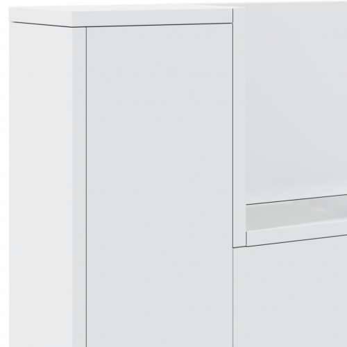 Ormarić za uzglavlje s LED svjetlima bijeli 140x16,5x103,5 cm - Bijela 140 x 16.5 x 103.5 cm 1 Cijena