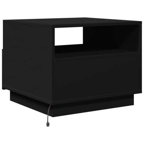 Stolić za kavu s LED svjetlima crni 50 x 49 x 40 cm - Crna 1 50 cm Cijena