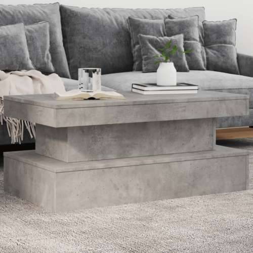 Stolić za kavu s LED svjetlima siva boja betona 90 x 50 x 40 cm - Beton siva 1 90 cm Cijena