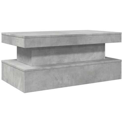Stolić za kavu s LED svjetlima siva boja betona 90 x 50 x 40 cm - Beton siva 1 90 cm Cijena