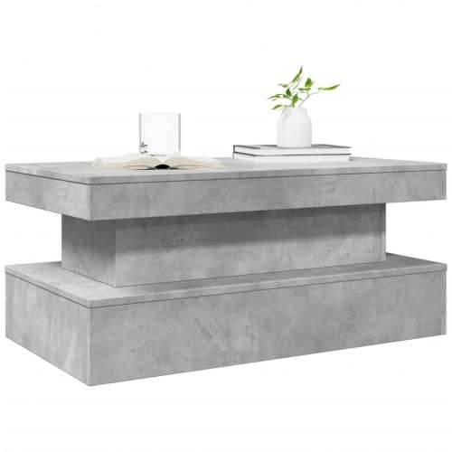 Stolić za kavu s LED svjetlima siva boja betona 90 x 50 x 40 cm - Beton siva 1 90 cm Cijena
