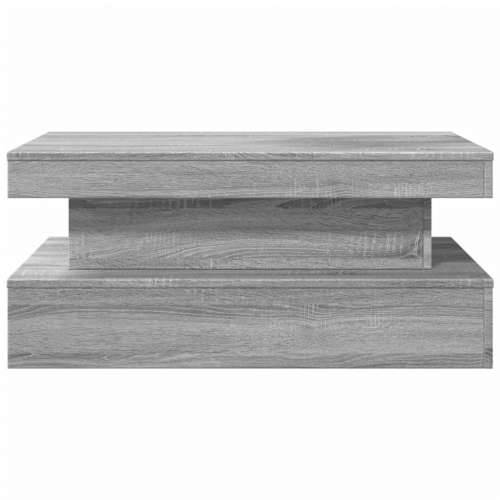 Stolić za kavu s LED svjetlima siva boja hrasta 90 x 50 x 40 cm - Sivi hrast sonoma 1 90 cm Cijena