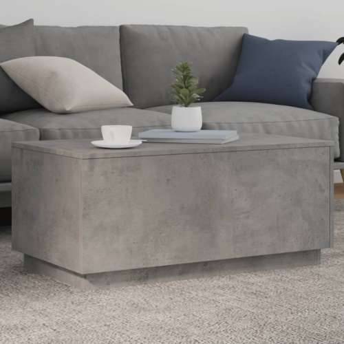 Stolić za kavu s LED svjetlima siva boja betona 90 x 50 x 40 cm - Beton siva 1 90 cm Cijena