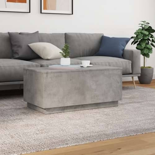 Stolić za kavu s LED svjetlima siva boja betona 90 x 50 x 40 cm - Beton siva 1 90 cm Cijena