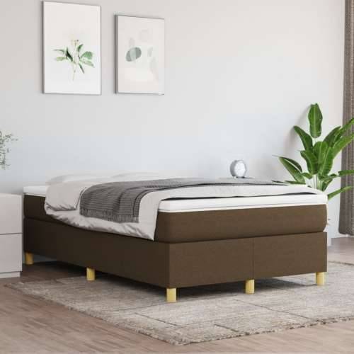 Krevet box spring s madracem tamnosmeđi 120 x 190 cm od tkanine - Tamno smeđa 120 x 190 cm 35 cm Cijena