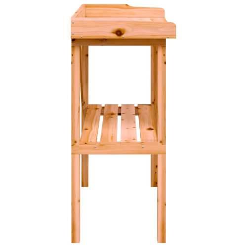 Stol za biljke s policom smeđi 78x38x82,5 cm masivna jelovina - Smeđa 1 Cijena