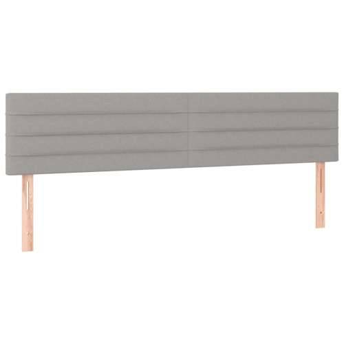 Krevet s oprugama i madracem svjetlosivi 120x190 cm od tkanine - Svjetlosiva 120 x 190 cm vodoravne pruge Cijena