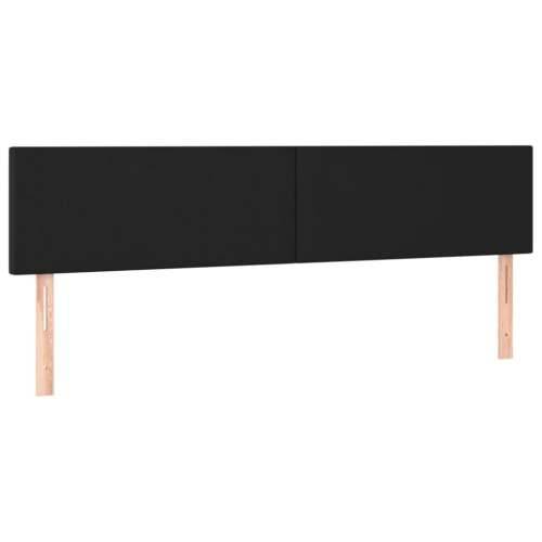 Krevet s oprugama i madracem crni 120x190 cm od umjetne kože - Crna 120 x 190 cm Gladak dizajn Cijena