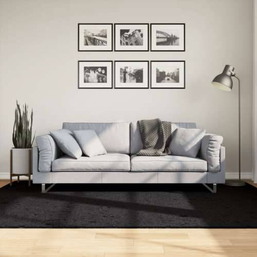 Tepih OVIEDO kratkih vlakana crni 160 x 230 cm - Crna 160 x 230 cm Cijena