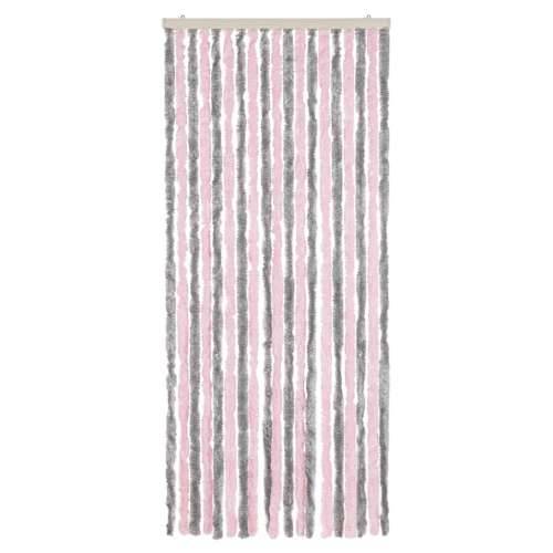 Zastor protiv muha srebrnosivi i ružičasti 56x200 cm šenil - Siva i ružičasta 56 x 200 cm Cijena