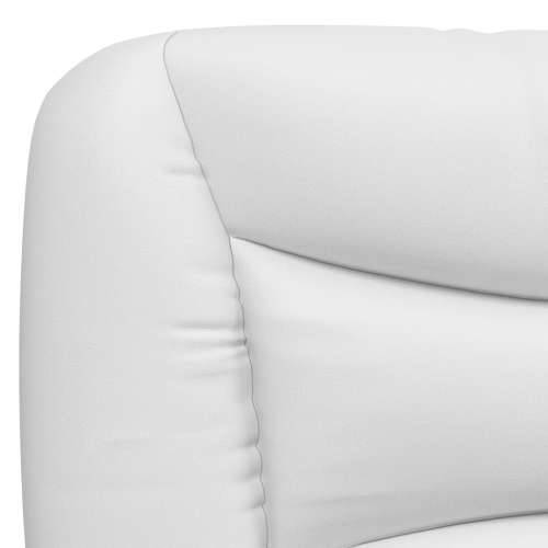 Okvir kreveta LED bijelo-crni 100 x 200 cm od umjetne kože - Bijela i crna 100 x 200 cm Cijena