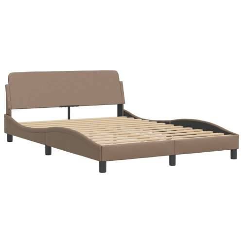 Okvir kreveta s LED svjetlom cappuccino 140x190 cm umjetna koža Boja cappuccina 140 x 190 cm Cijena