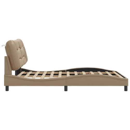 Okvir kreveta s LED svjetlom cappuccino 140x190 cm umjetna koža Boja cappuccina 140 x 190 cm Cijena