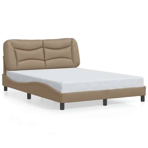 Okvir kreveta LED boja cappuccina 140 x 200 cm od umjetne kože - Boja cappuccina 140 x 200 cm Cijena