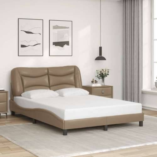 Okvir kreveta LED boja cappuccina 140 x 200 cm od umjetne kože - Boja cappuccina 140 x 200 cm Cijena