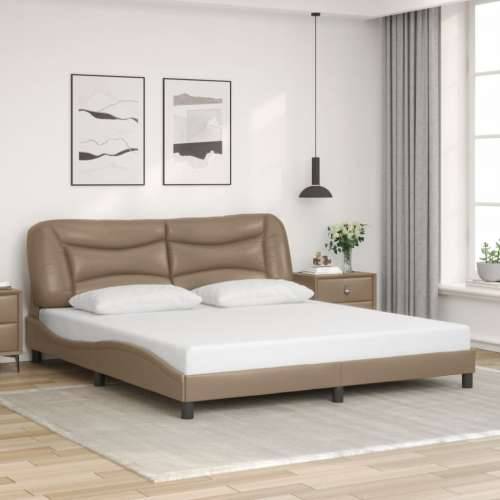 Okvir kreveta LED boja cappuccina 180 x 200 cm od umjetne kože Boja cappuccina 180 x 200 cm Cijena