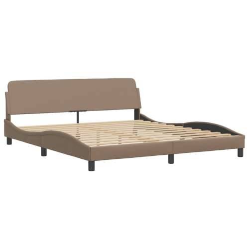 Okvir kreveta LED boja cappuccina 180 x 200 cm od umjetne kože Boja cappuccina 180 x 200 cm Cijena