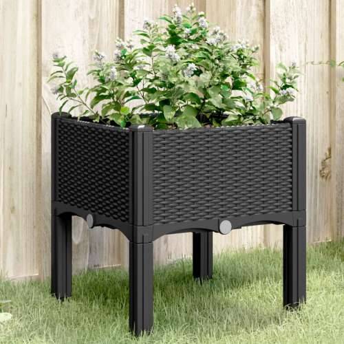 Vrtna sadilica s nogama crna 40 x 40 x 42 cm PP - Crna 40 x 40 x 42 cm 1 Cijena