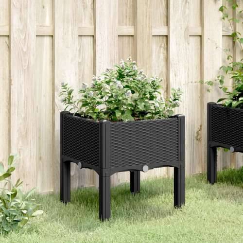 Vrtna sadilica s nogama crna 40 x 40 x 42 cm PP - Crna 40 x 40 x 42 cm 1 Cijena