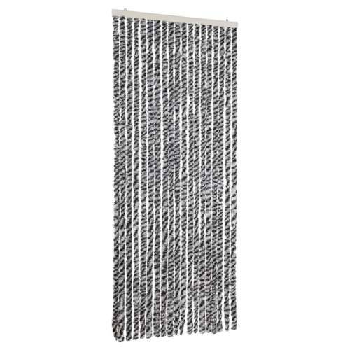 Zastor protiv insekata sivi i crno-bijeli 56x185 cm šenil - Crno-bijelo 56 x 185 cm Cijena