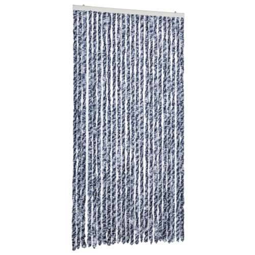 Zastor protiv muha plava i bijeli 100 x 230 cm od šenila - Plava i bijela 100 x 230 cm Cijena