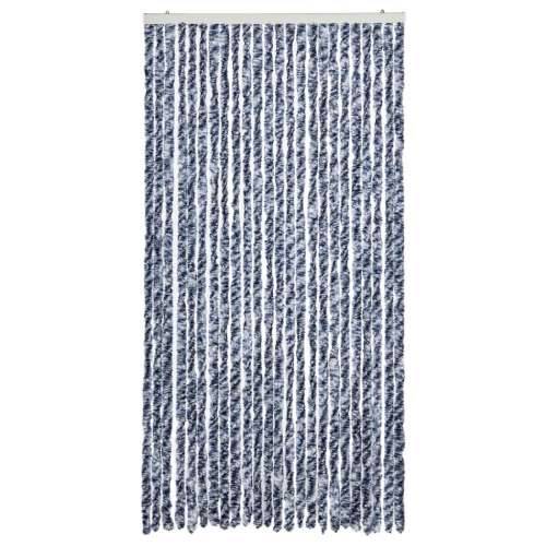 Zastor protiv muha plava i bijeli 100 x 230 cm od šenila - Plava i bijela 100 x 230 cm Cijena