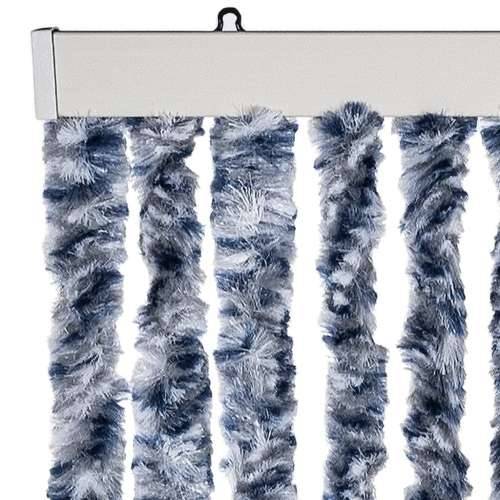Zastor protiv muha plava i bijeli 100 x 230 cm od šenila - Plava i bijela 100 x 230 cm Cijena