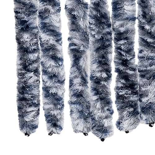 Zastor protiv muha plava i bijeli 100 x 230 cm od šenila - Plava i bijela 100 x 230 cm Cijena