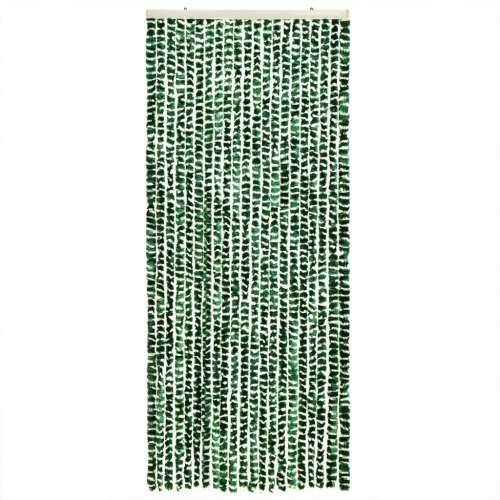 Zastor protiv muha zelena i bijela 100 x 200 cm od šenila Cijena