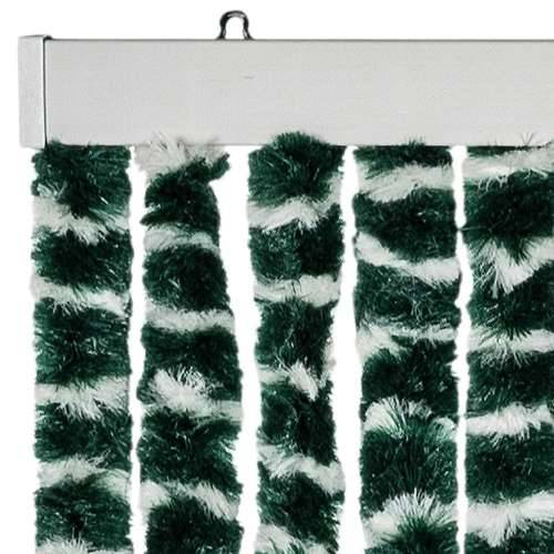 Zastor protiv muha zelena i bijela 100 x 200 cm od šenila - Zelena i bijela 100 x 200 cm Cijena