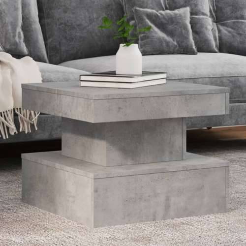 Stolić za kavu s LED svjetlima siva boja betona 50 x 50 x 40 cm - Beton siva 1 50 cm Cijena