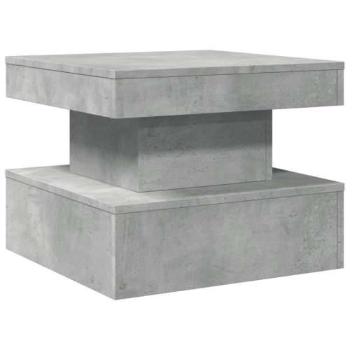 Stolić za kavu s LED svjetlima siva boja betona 50 x 50 x 40 cm - Beton siva 1 50 cm Cijena
