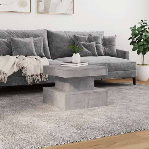 Stolić za kavu s LED svjetlima siva boja betona 50 x 50 x 40 cm - Beton siva 1 50 cm Cijena