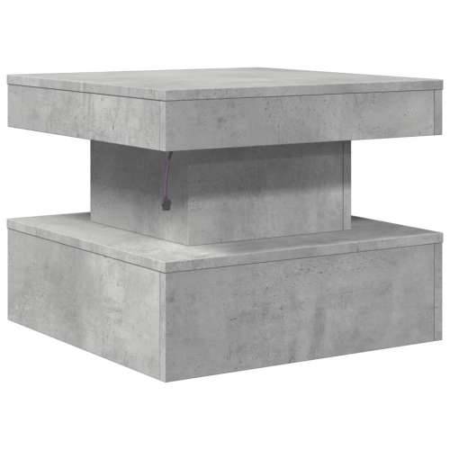 Stolić za kavu s LED svjetlima siva boja betona 50 x 50 x 40 cm - Beton siva 1 50 cm Cijena