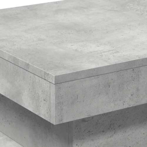 Stolić za kavu s LED svjetlima siva boja betona 50 x 50 x 40 cm - Beton siva 1 50 cm Cijena