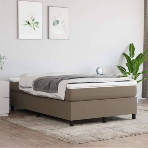 Krevet s oprugama i madracem smeđesivi 120 x 190 cm od tkanine - Sivo-smeđa 120 x 190 cm 33.5 cm Cijena