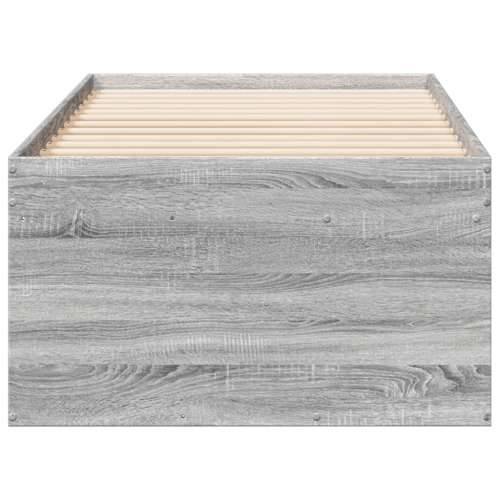 Dnevni krevet s ladicama bez madraca siva boja hrasta 100x200cm - Sivi hrast sonoma 100 x 200 cm Cijena