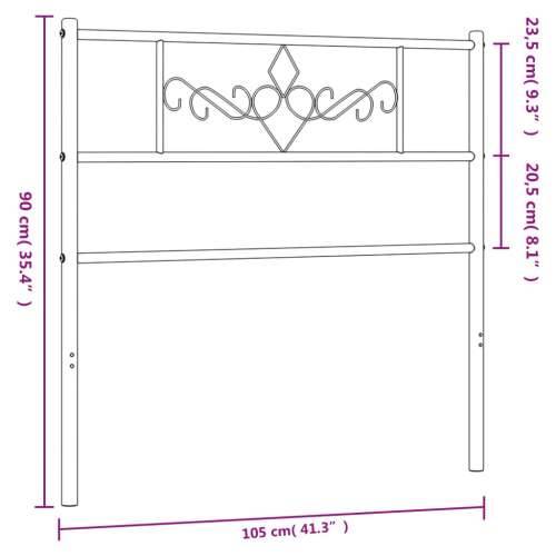 Metalno uzglavlje bijelo 100 cm - Bijela 100 cm 1 Cijena