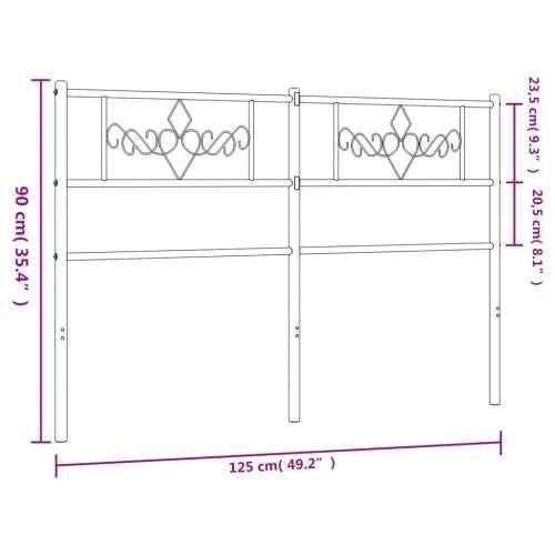 Metalno uzglavlje bijelo 120 cm - Bijela 120 cm 1 Cijena