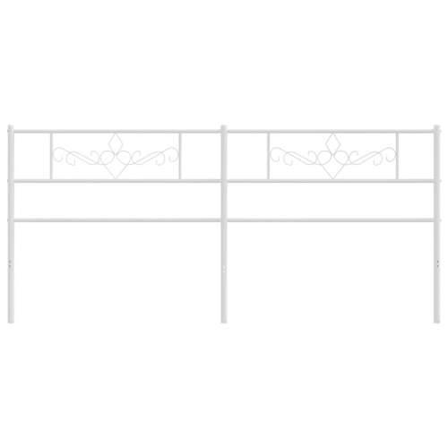 Metalno uzglavlje bijelo 193 cm - Bijela 193 cm 1 Cijena