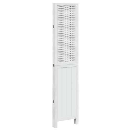 Paravan - Sobna pregrada s 4 panela bijela od masivnog drva paulovnije - 40 x 180 cm 4 Cijena