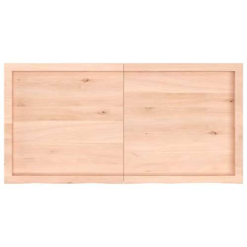 Zidna polica 120x60x(2-4) cm neobrađena masivna hrastovina - Prirodna 120 x 60 x 4 cm 1 Cijena