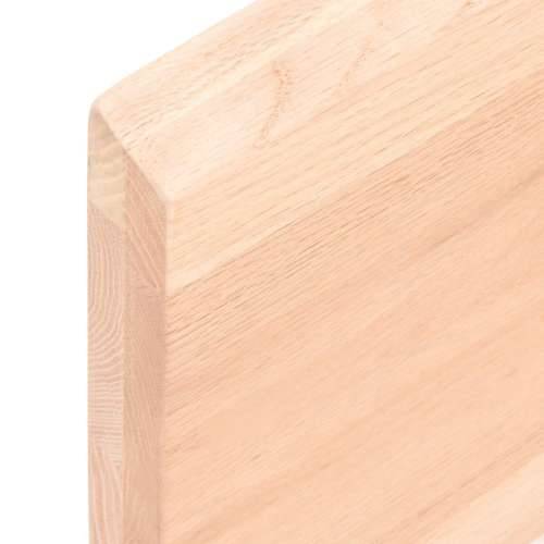 Zidna polica 120x60x(2-4) cm neobrađena masivna hrastovina - Prirodna 120 x 60 x 4 cm 1 Cijena