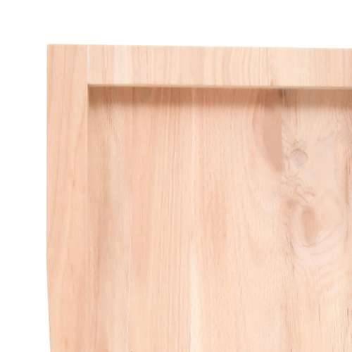 Zidna polica 140x50x(2-4) cm neobrađena masivna hrastovina - Prirodna 140 x 50 x 4 cm 1 Cijena