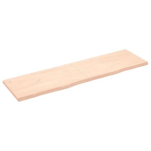 Zidna polica 180x50x(2-4) cm neobrađena masivna hrastovina - Prirodna 180 x 50 x 4 cm 1 Cijena