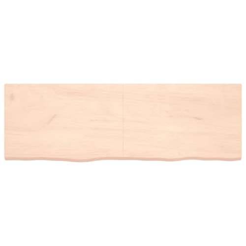 Zidna polica 180x60x(2-4) cm neobrađena masivna hrastovina - Prirodna 180 x 60 x 4 cm 1 Cijena