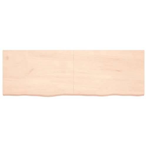 Zidna polica 180x60x(2-4) cm neobrađena masivna hrastovina - Prirodna 180 x 60 x 4 cm 1 Cijena