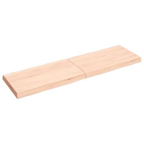 Stolna ploča 140x40x(2-6) cm od hrastovine sa živim rubom - Prirodna 140 x 40 x 6 cm 1 Cijena